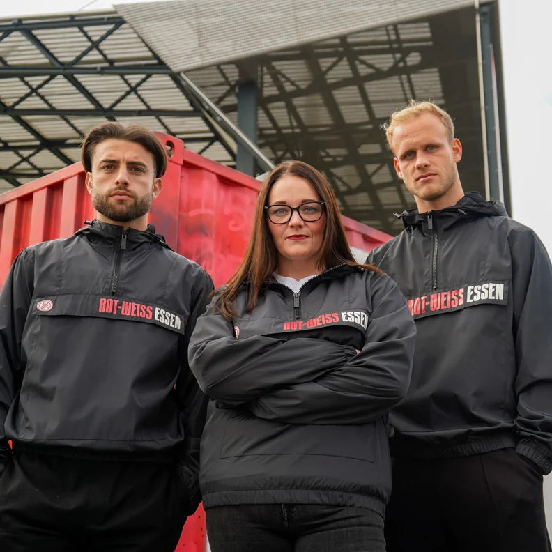 Rot-Weiss Essen HAFENSTREETWEAR Unisex Windbreaker "RWE" black