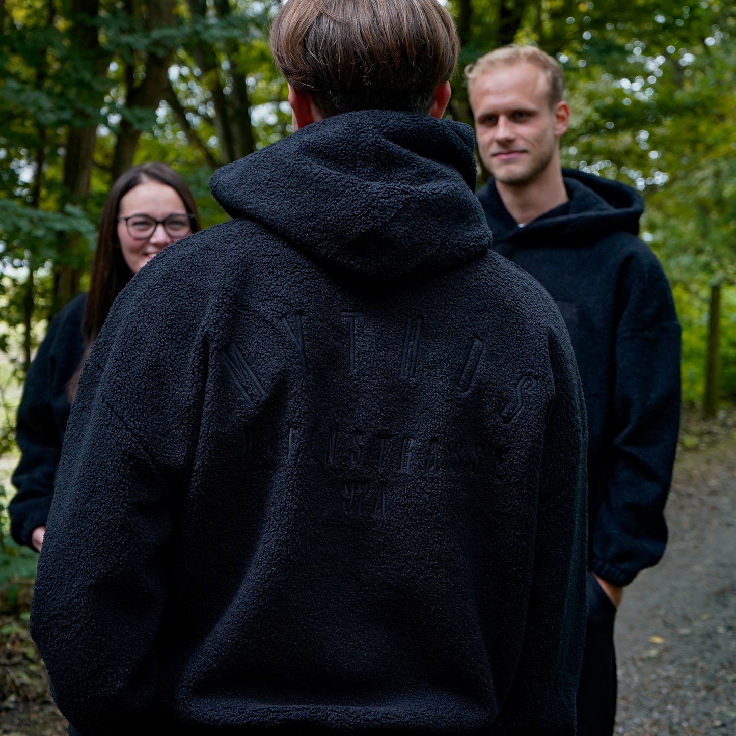 Hoodie "Teddy" unisex schwarz