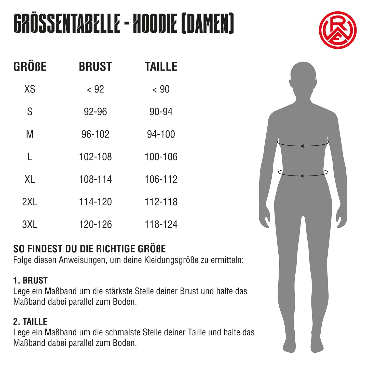 Mädels Hoodie V "Willi" red-white-grey