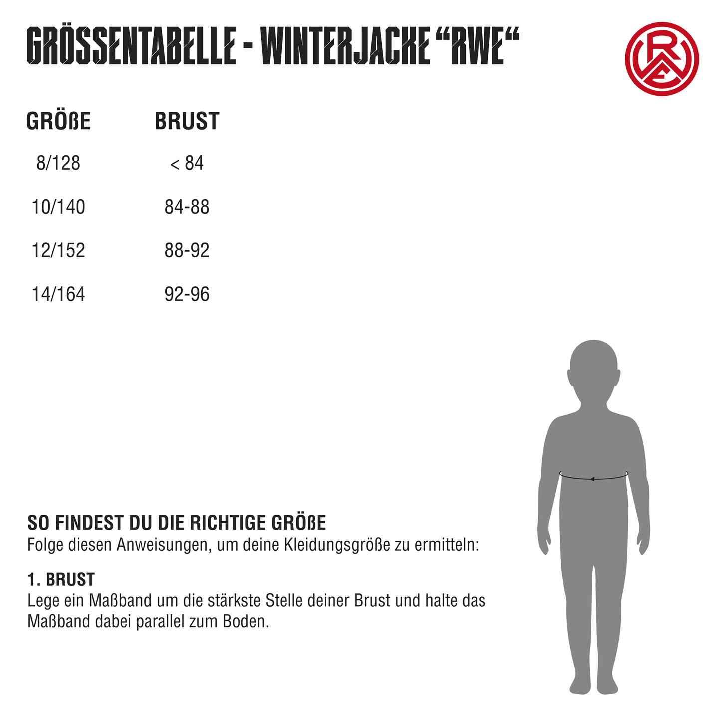 Rotzige Winterjacke "RWE" red-white-black