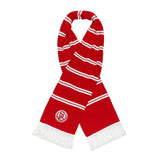 Schal mit schmalen Streifen und Logo "rot"