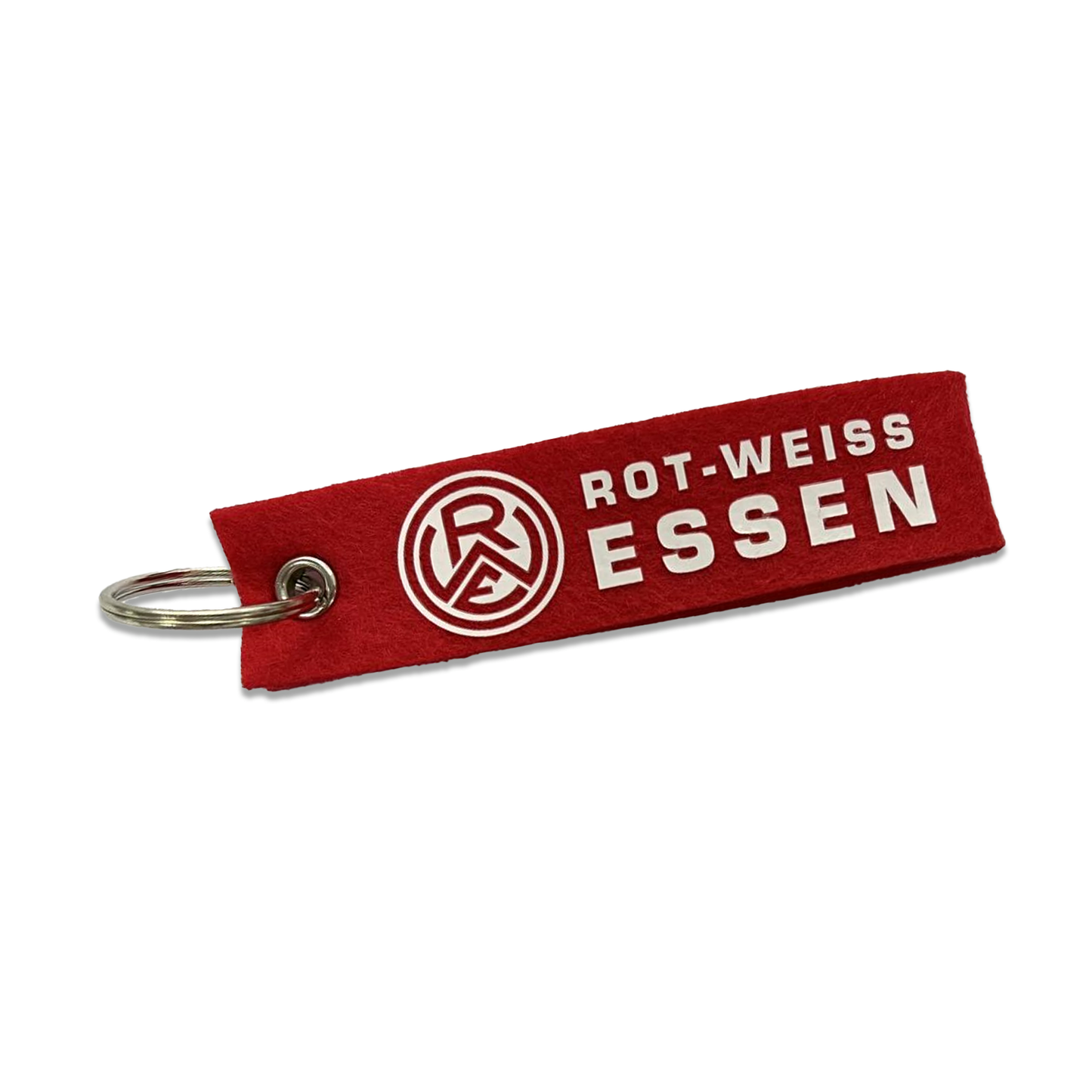 Schlüsselanhänger Filz "rot-weiss"