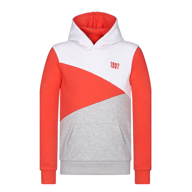 Rotzige Hoodie "Willi" red-white-grey