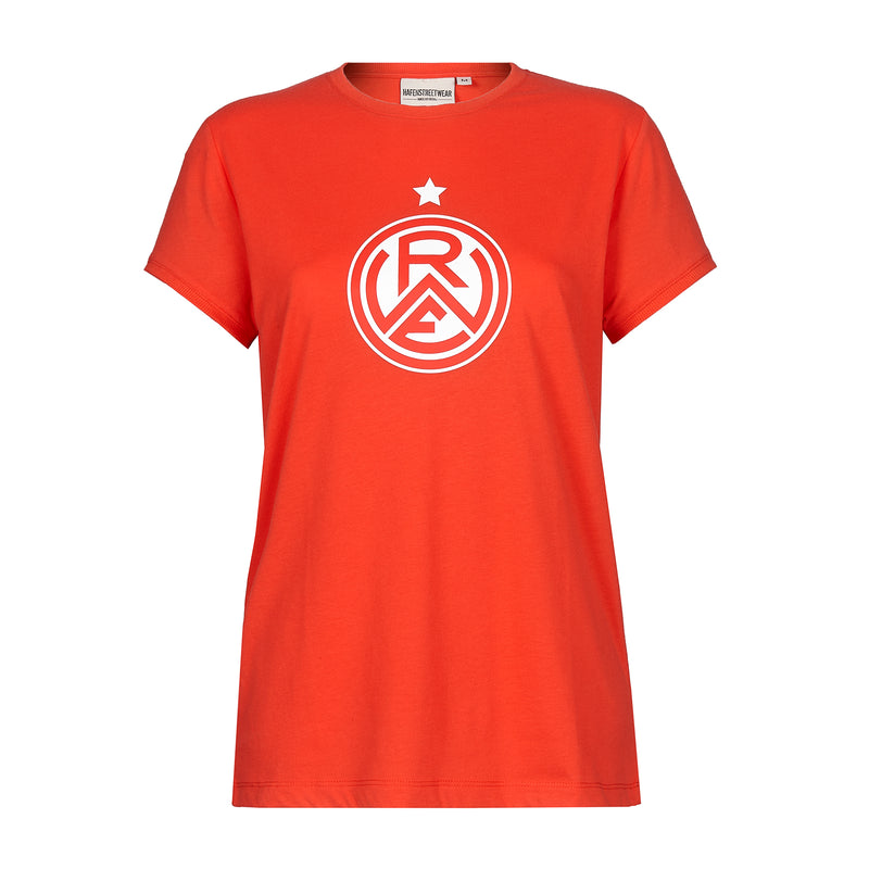 Mädels T-Shirt IV "Logo" red