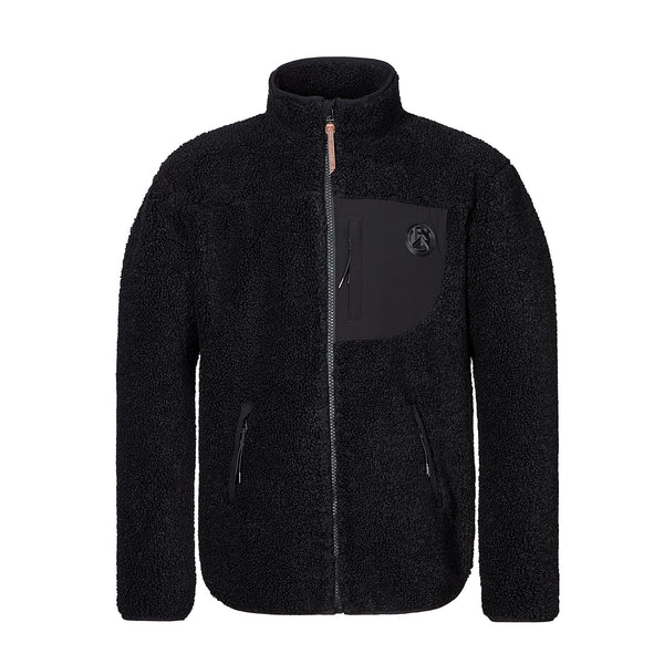 Jacke Teddy/Fleece "RWE" black unisex