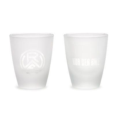 Schnapsglas 2er Set "NUR DER RWE"