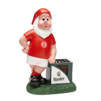 Gartenzwerg RWE + Stauder Bierkasten