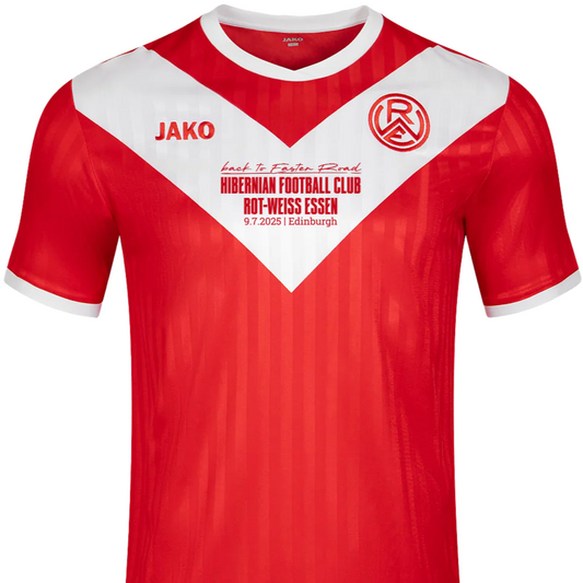 Brustflock Freundschaftsspiel "RWE x Hibernian FC" 9.7.2025 für das Sondertrikot