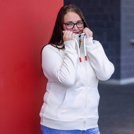 Mädels Zipped II "Heimspielmacherin" white-cream