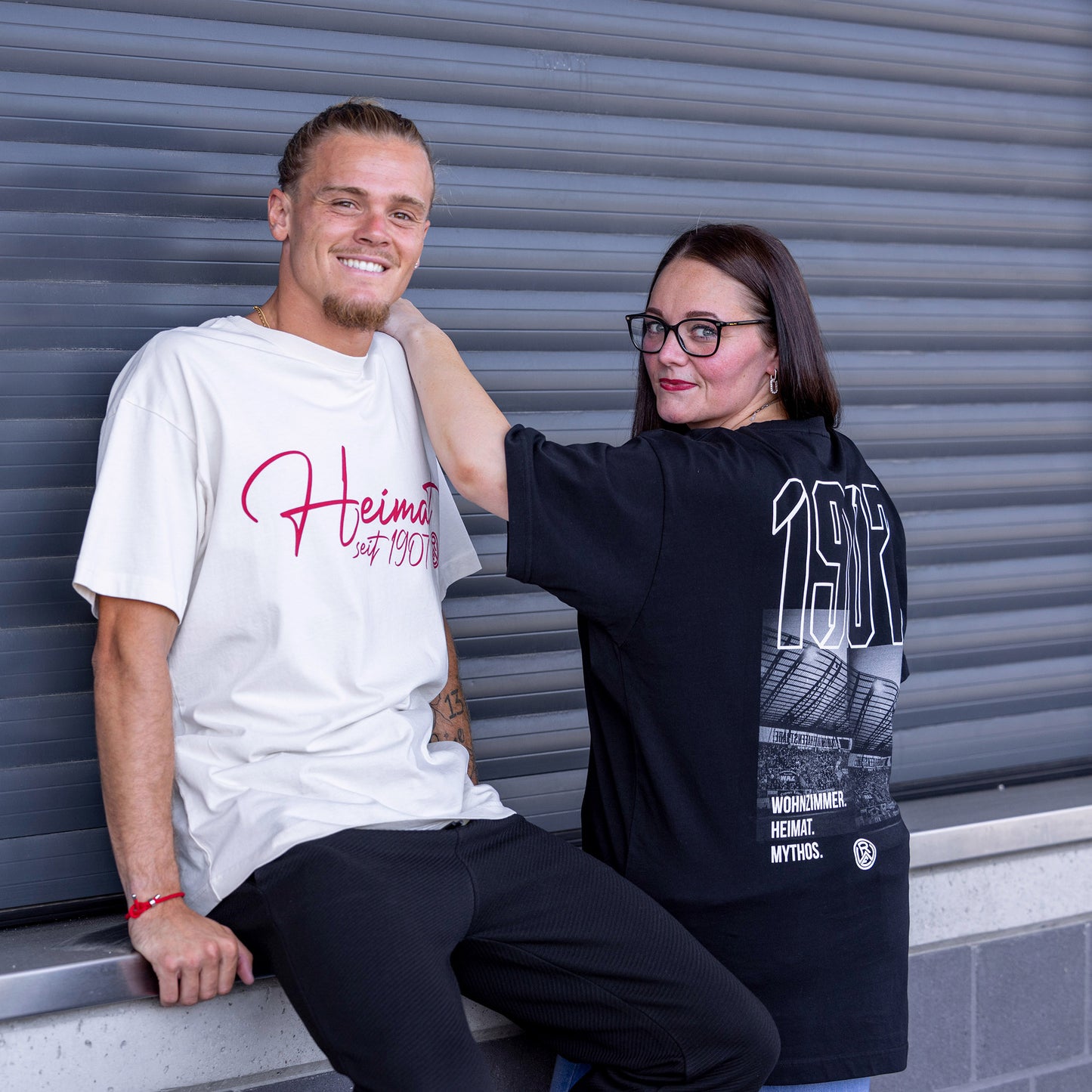 Kerle T-Shirt Oversize "Spieltag" black