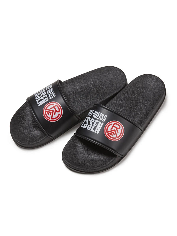 Badelatschen "Rot-Weiss Essen" schwarz