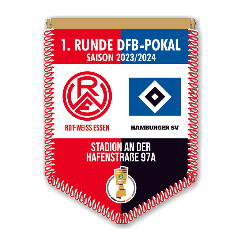 Wimpel DFB Pokal 1.Runde 2023 "RWE vs. HSV"