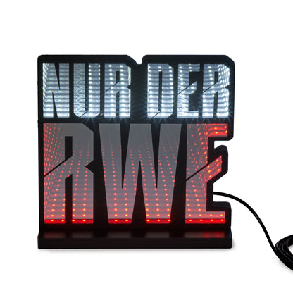 LED Licht Mirror "NUR DER RWE"
