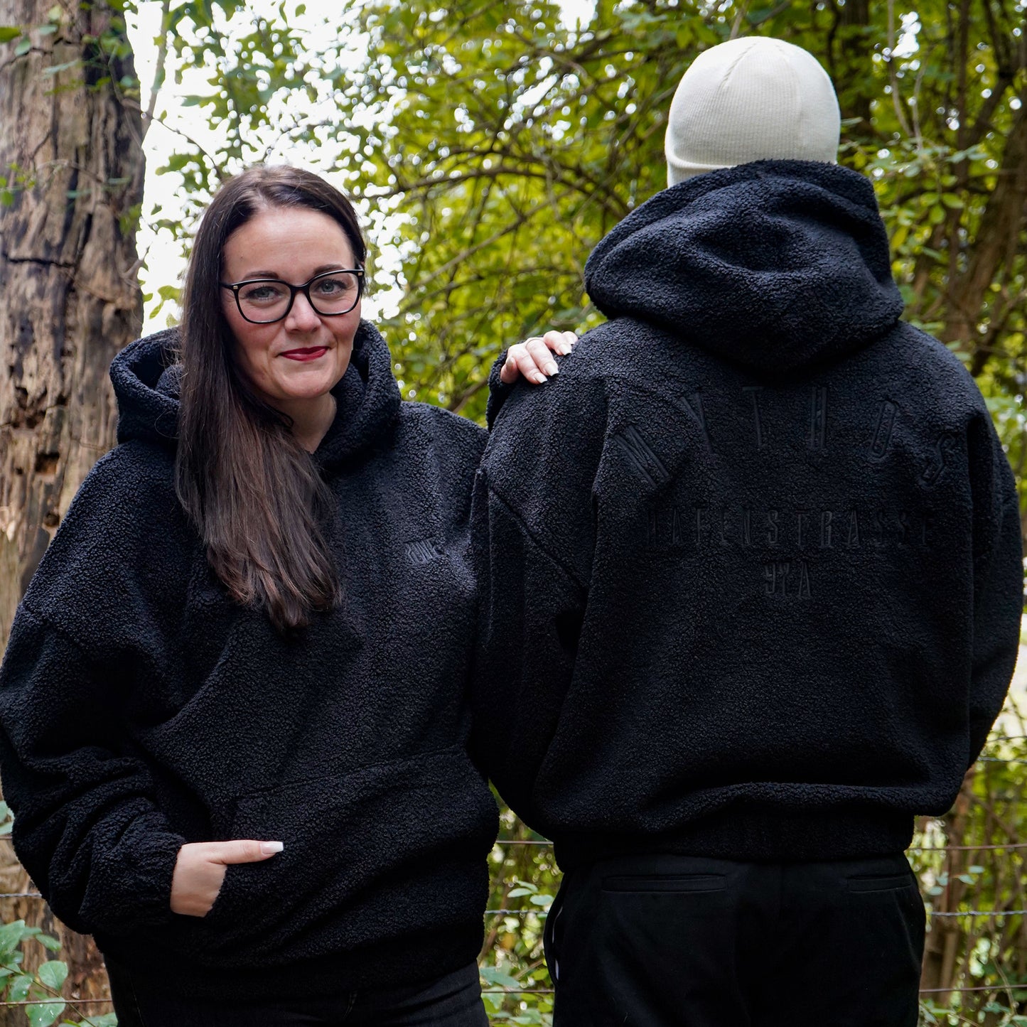 Hoodie "Teddy" unisex black