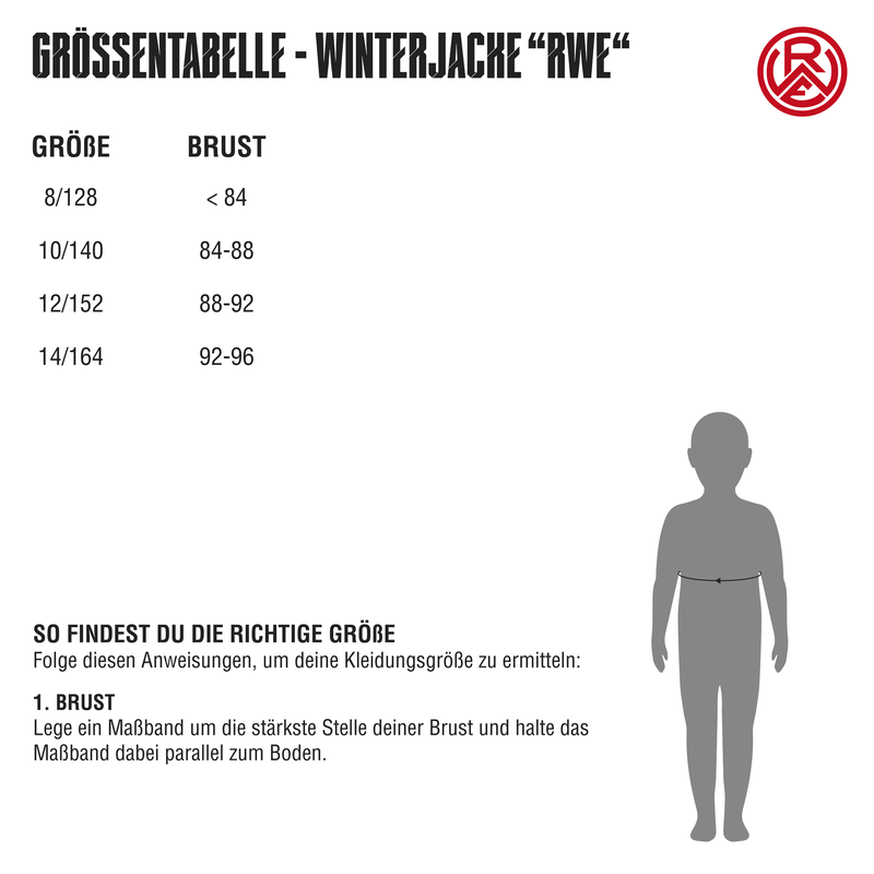 Rotzige Winterjacke "RWE" red-white-black