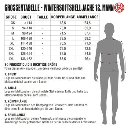 Wintersoftshelljacke 12. Mann