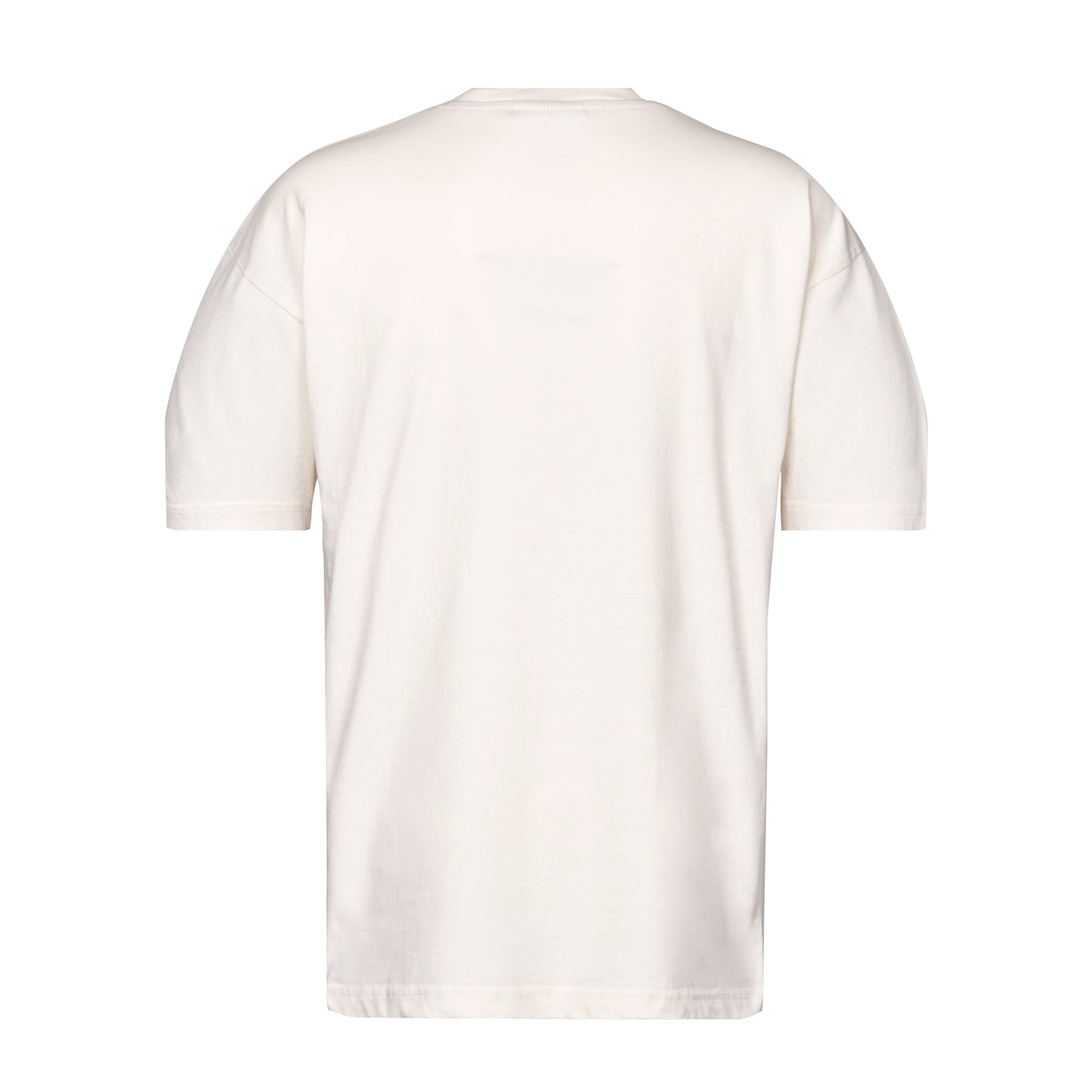 Cremefarbenes Oversize T-Shirt mit einem roten "Heimat seit 1907"-Druck mittig auf der Brust, inkl. Rot-Weiss Essen Logo