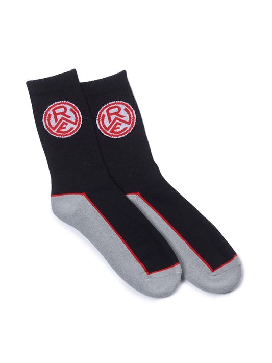 Sportsocken schwarz "Logo" 2er-Pack