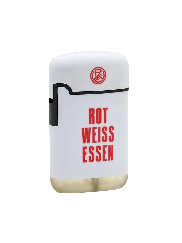 Sturmfeuerzeug "Rot-Weiss Essen" weiß