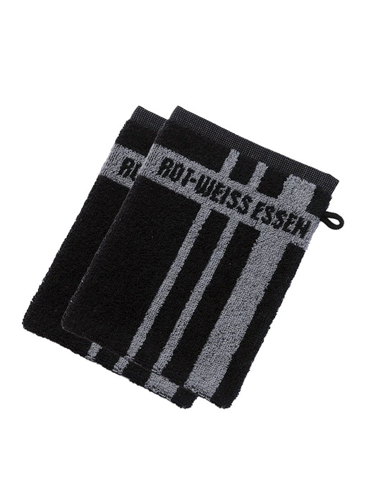 Waschhandschuh 2er-Set schwarz-grau