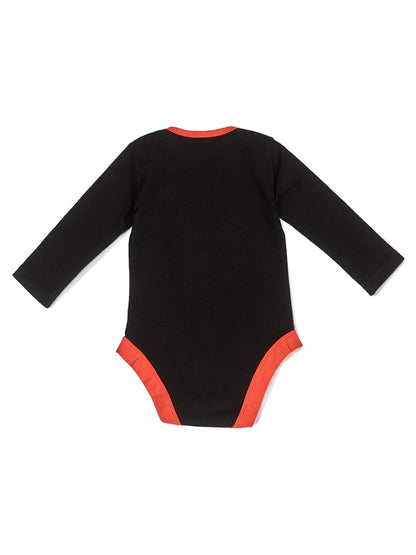 Baby Body Langarm "Neuzugang" black