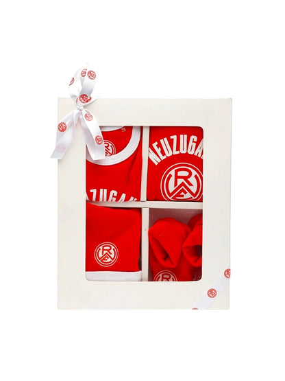 Baby Geschenkbox "Neuzugang" 4 tlg. Gr.62/68