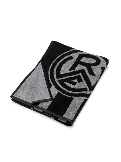 Badetuch schwarz-grau