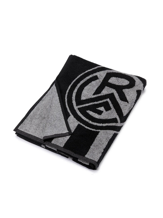 Badetuch schwarz-grau