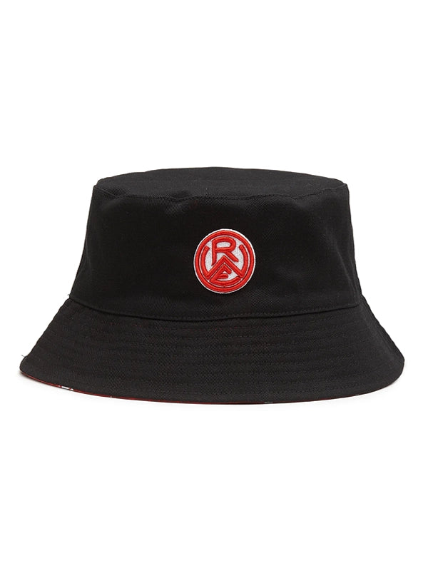 Fischerhut schwarz-rot