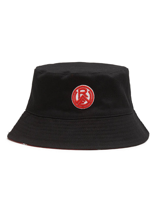 Fischerhut schwarz-rot