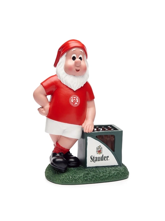 Gartenzwerg RWE + Stauder Bierkasten