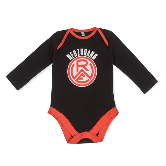 Baby Body Langarm "Neuzugang" black