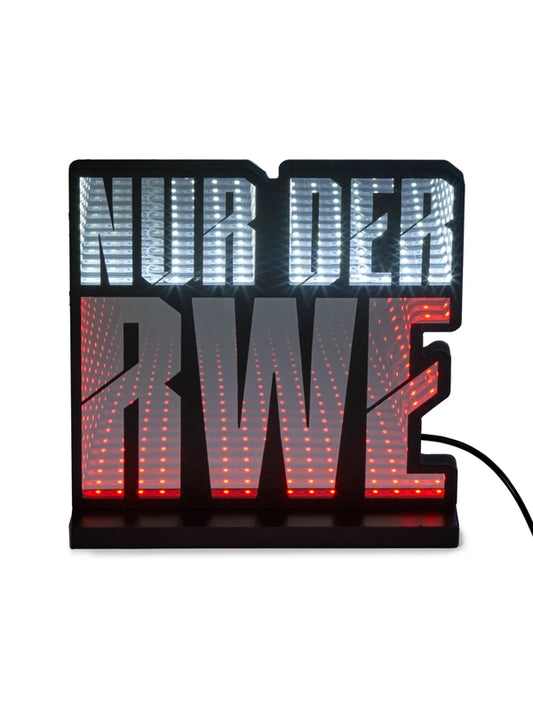LED Licht Mirror "NUR DER RWE"