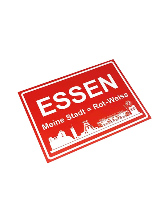 Postkarte ESSEN "Meine Stadt = Rot-Weiss"