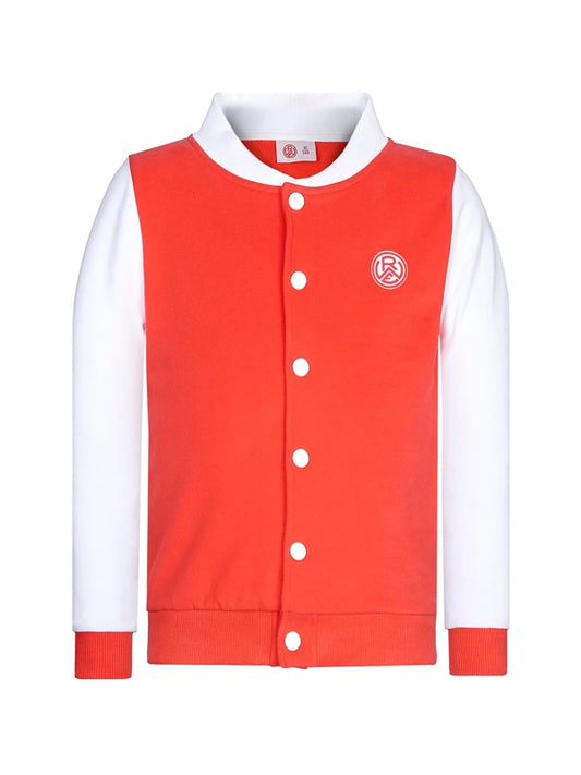 Rotzige Collegejacke I "NUR DER RWE" red-white