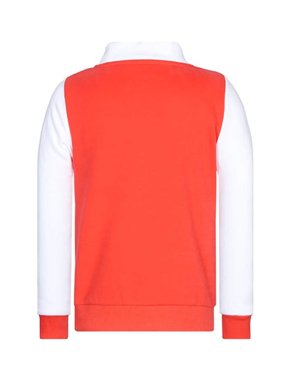 Rotzige Collegejacke I "NUR DER RWE" red-white