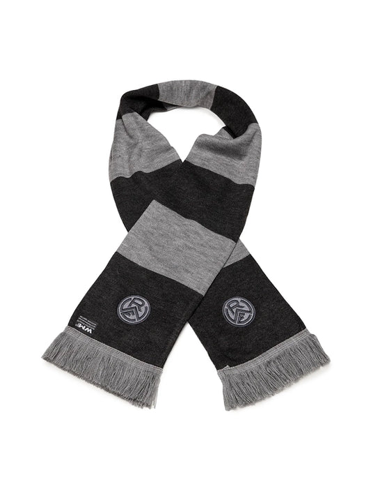 Schal "Blockstreifen" grau