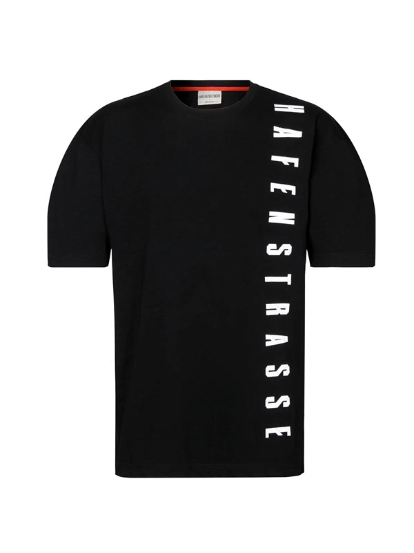 T-Shirt Oversize "Hafenstrasse" schwarz